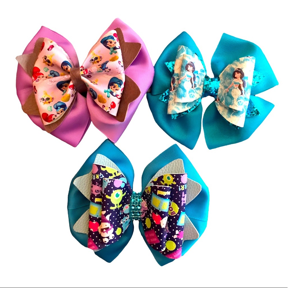 Handmade Princess hair bows